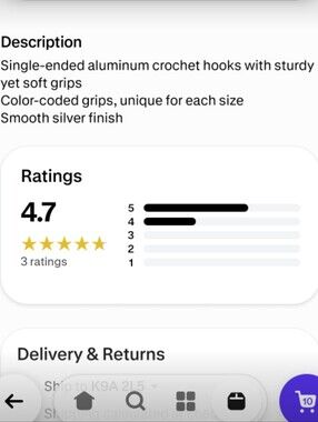 Knitpro Waves 5mm Crochet Hook